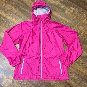Columbia Stone Creek LightWeight Jacket Wind Breaker Womens Large Pink Cinched